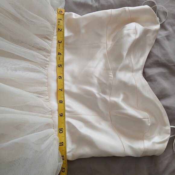 Reformation Cream Strapless Midi Dress - Picture 12 of 12